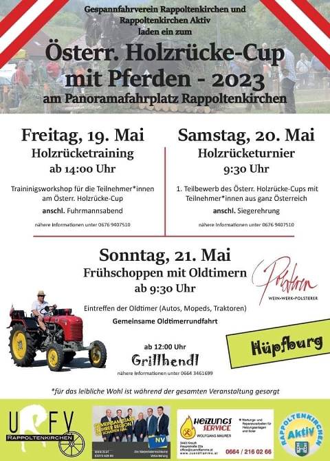 Mehr zu: Holzrücke-Cup 19.-21.05.2023 Rappoltenkirchen